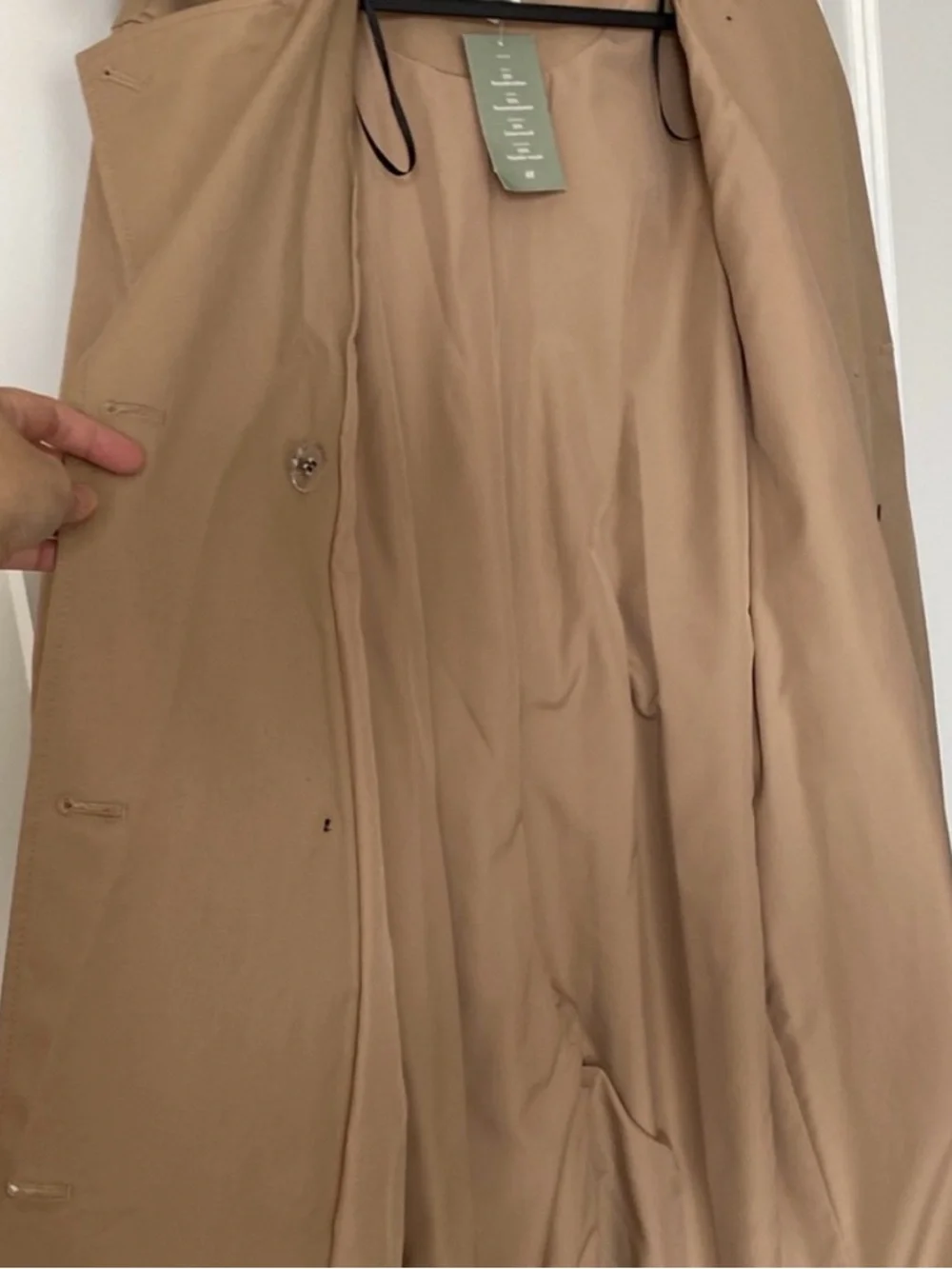 H&M Cotton Twill Trench Coat - Picture 7 of 7